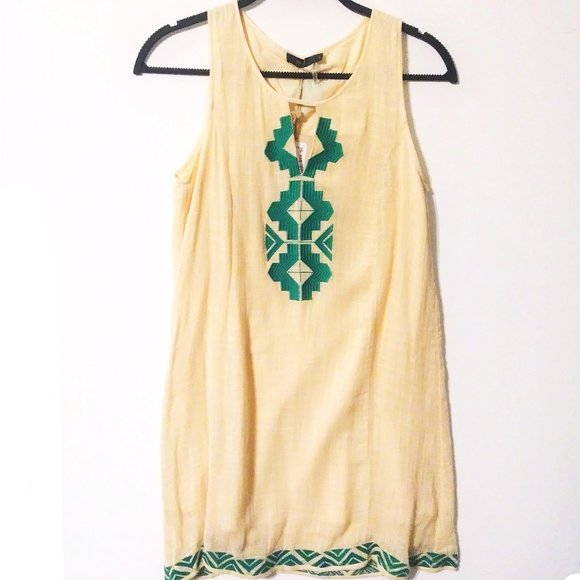 THML Dresses & Skirts - THML Uptown Embroidered Dress Cream Small